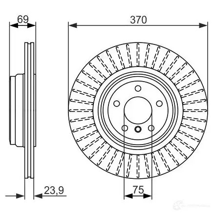Тормозной диск BOSCH LXM3TX 0986479730 339936 BD 1562