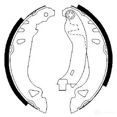 Барабанные тормозные колодки, комплект BOSCH 90R-01 355/004 341462 BS506 0986487250