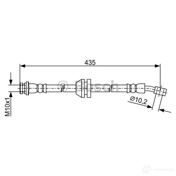 Тормозной шланг BOSCH B H1823 1987481939 RPMYNIF 355032