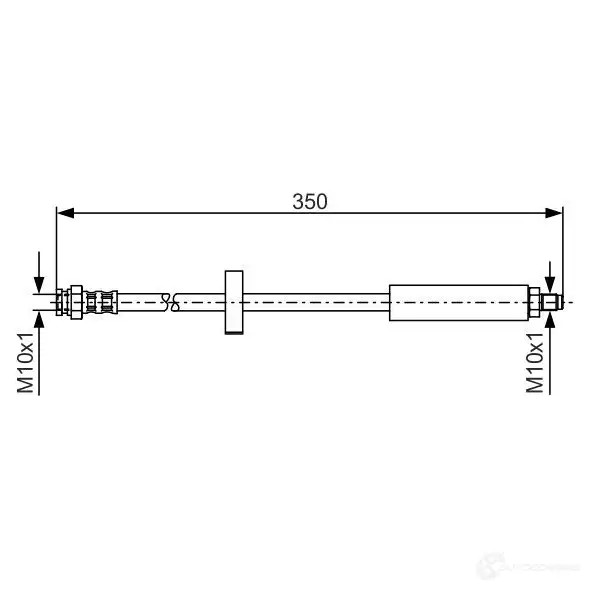 Тормозной шланг BOSCH 1987476520 352947 L3VN0W BH21 4