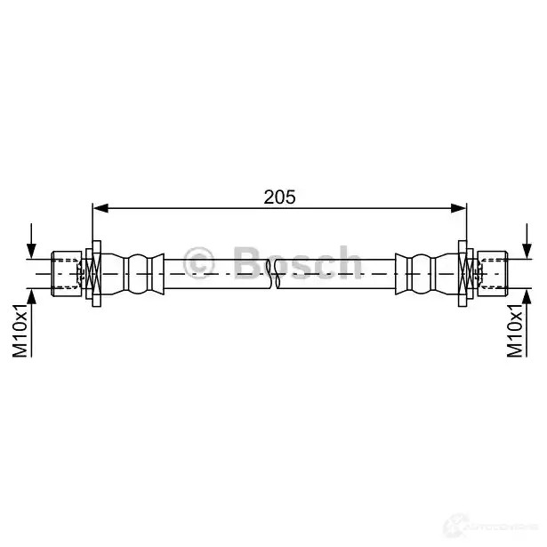 Тормозной шланг BOSCH B H1656 BH3MJ 1987481772 354865