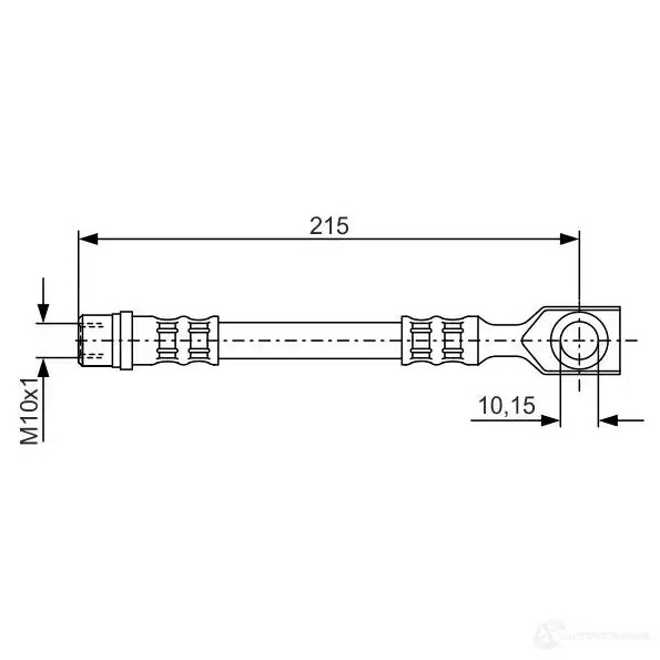 Тормозной шланг BOSCH 352742 BH7 71 X3DJKE 1987476201