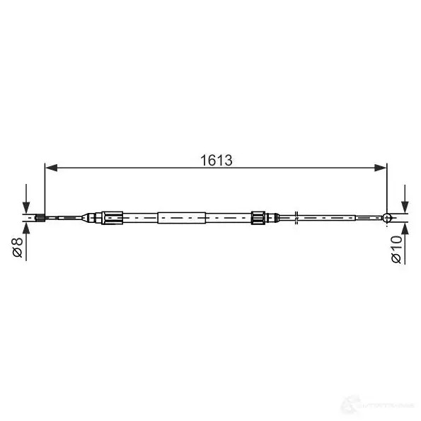 Трос ручника, стояночного тормоза BOSCH BC82 2 354072 GYHJIJ 1987477987