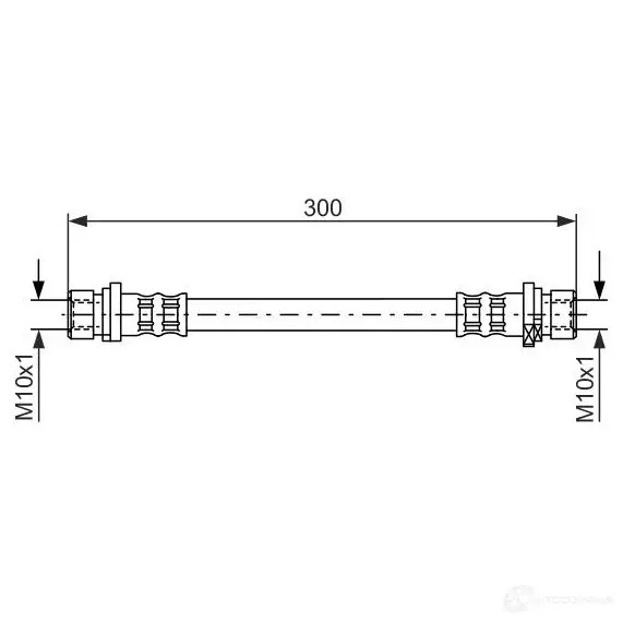 Тормозной шланг BOSCH 1987476583 XM90T 352994 BH88 1