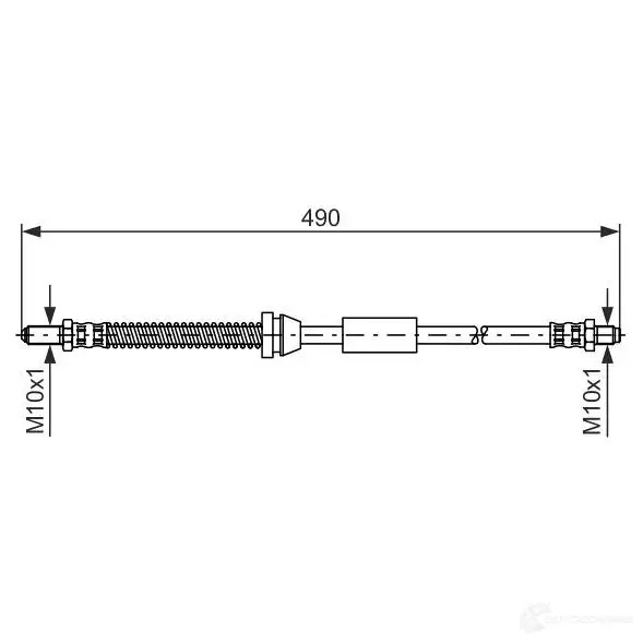 Тормозной шланг BOSCH 1987476607 B H300 YLU1TSN 353011