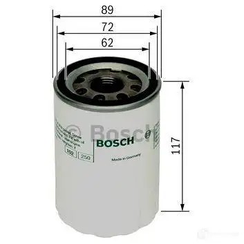 Масляный фильтр BOSCH 370543 P 7018 f026407018 N46J520