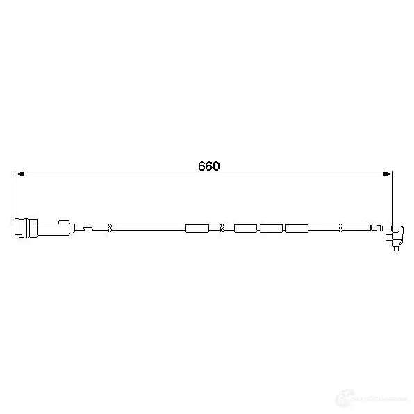 Датчик износа тормозных колодок BOSCH 352189 AP1 67 1987474908 GJL1R18