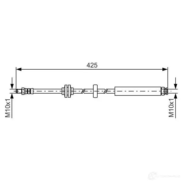 Тормозной шланг BOSCH 1987481398 P62XXUF BH128 6 354497