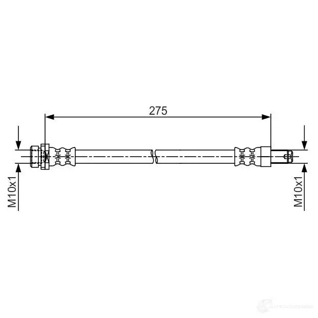 Тормозной шланг BOSCH 1987481704 CWDM9 354797 BH158 8