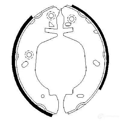 Барабанные тормозные колодки, комплект BOSCH B S608 QTA8A 0986487358 341535