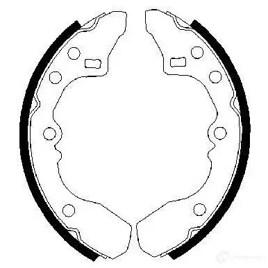 Барабанные тормозные колодки, комплект BOSCH 0986487282 BS5 32 FWWWJ8 341483