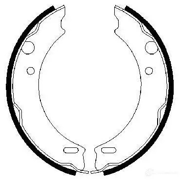 Тормозные колодки ручника, комплект BOSCH BS66 2 SV5UJ 0986487412 341565