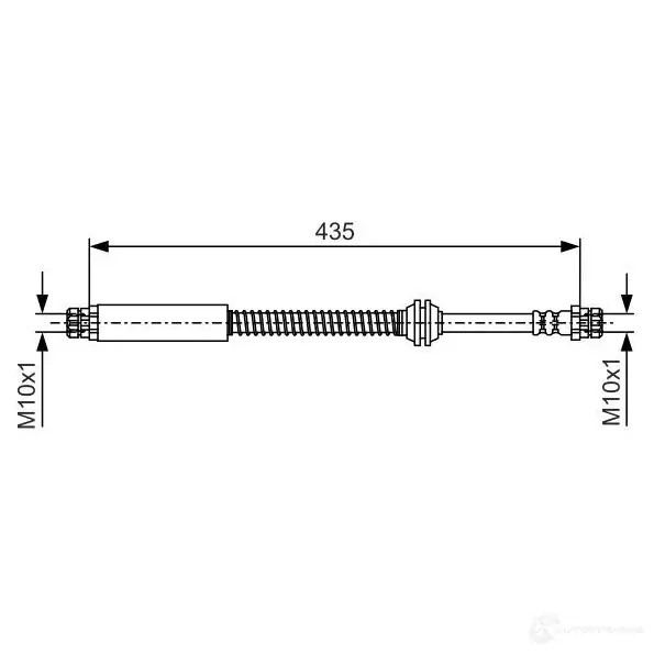 Тормозной шланг BOSCH 5H3N9 BH 1347 354556 1987481459