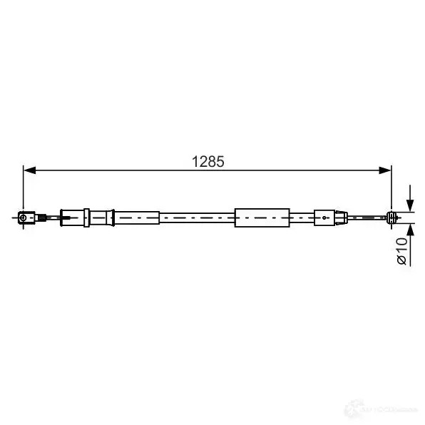 Трос ручника, стояночного тормоза BOSCH 355096 OZDC5 BC9 20 1987482026