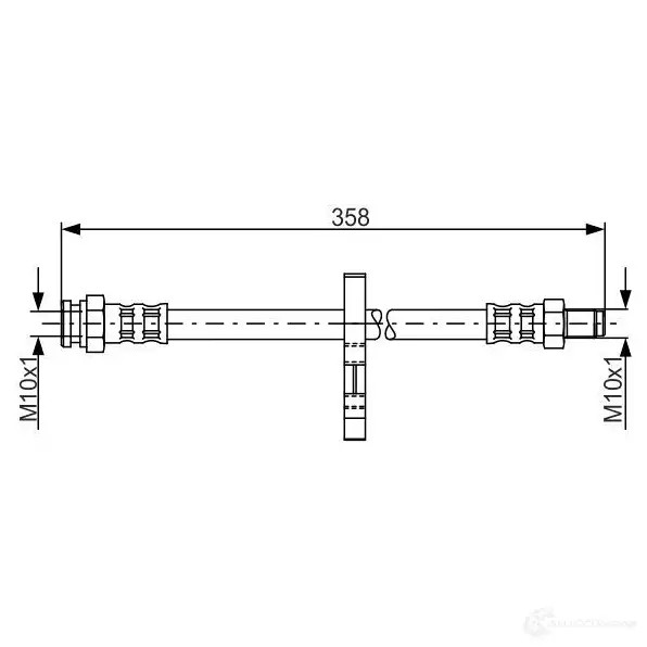 Тормозной шланг BOSCH 8Q7I1F 354145 BH 911 1987481019