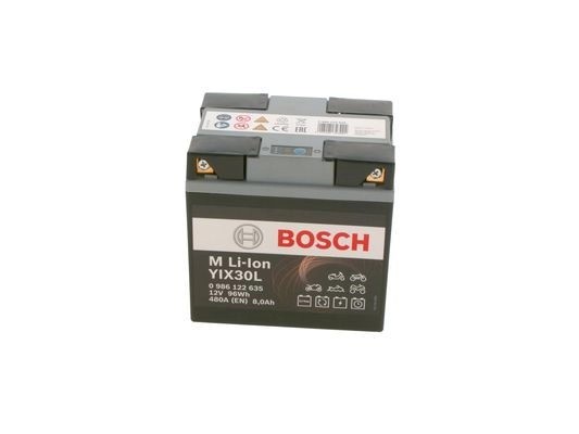 Аккумулятор 8 ач обратная 480 а 12 в 167x124x163 BOSCH LIX30L-BS LION 0986122635 S6MLB1 333611