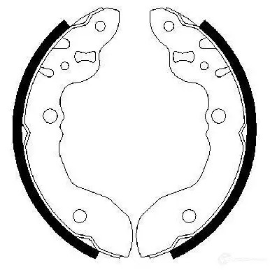 Барабанные тормозные колодки, комплект BOSCH 0986487490 BS7 40 341599 PG4TAU2