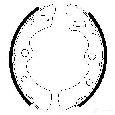 Барабанные тормозные колодки, комплект BOSCH 0986487296 0RJBL 341492 BS54 6