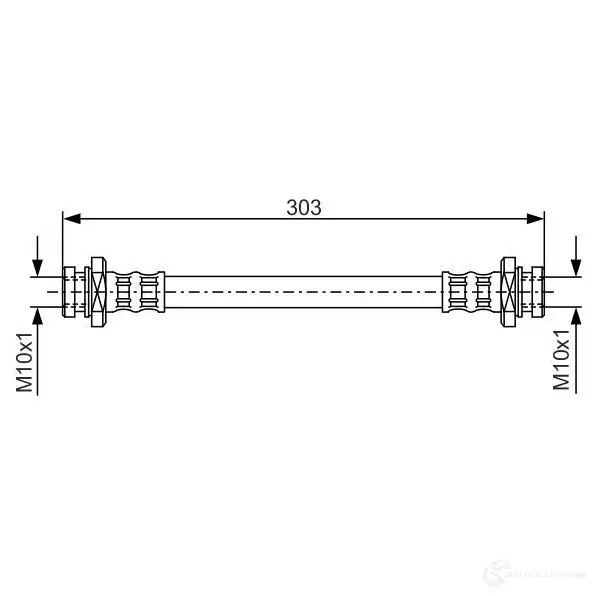 Тормозной шланг BOSCH 352885 BH87 5 1987476436 014JR
