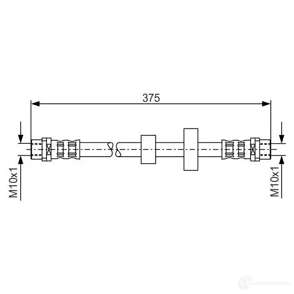 Тормозной шланг BOSCH 1987476698 353091 C0X1YS B H391