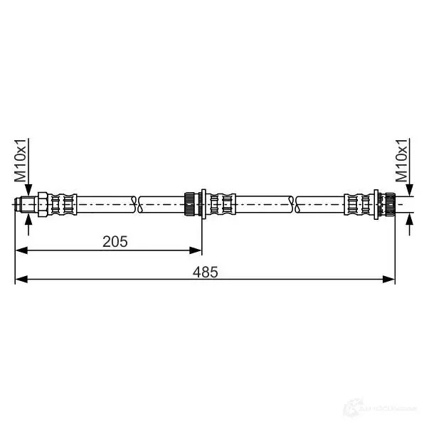 Тормозной шланг BOSCH 1987481055 HEB1076 B H947 354174