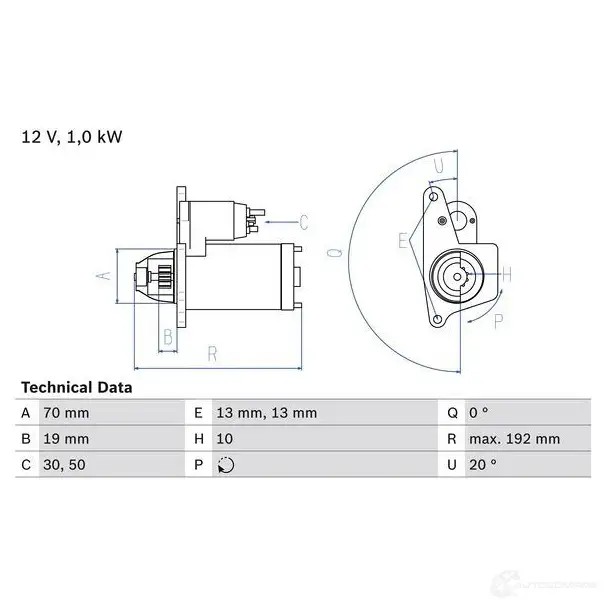 Стартер BOSCH 0986025690 331896 256 9 VUBVUXQ