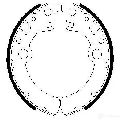 Барабанные тормозные колодки, комплект BOSCH E8MRZ BS 833 341659 0986487593