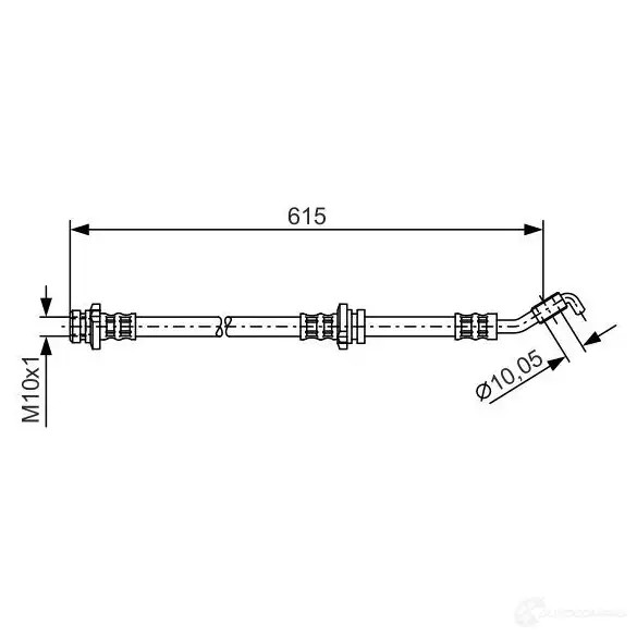 Тормозной шланг BOSCH 1987476363 352831 PWM7N B H806