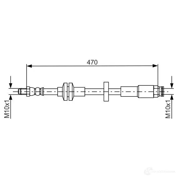 Тормозной шланг BOSCH 1987481672 BH155 6 TD1E8N 354765