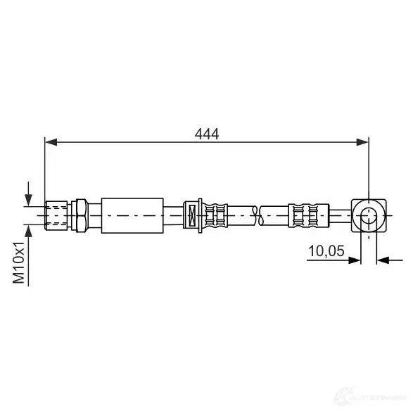 Тормозной шланг BOSCH 353291 1987476975 B H617 QC35IYE
