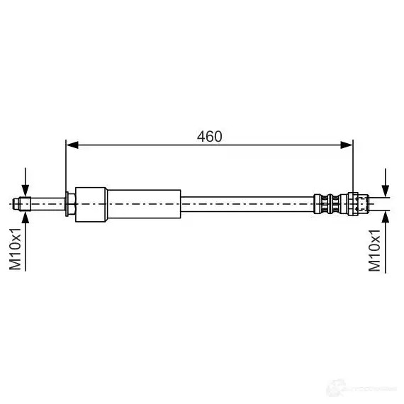 Тормозной шланг BOSCH HWD14 BH8 86 352794 1987476297