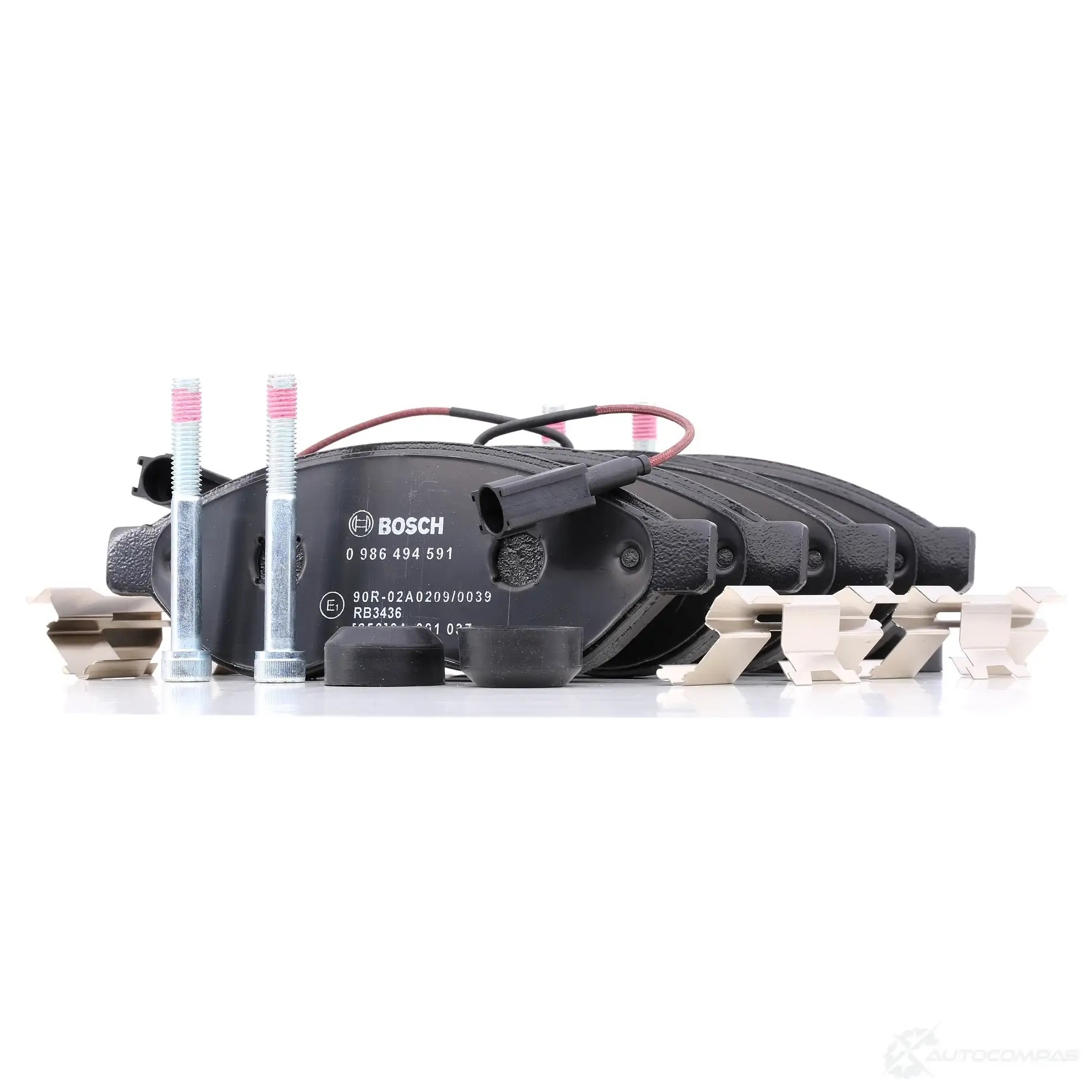 Тормозные колодки, комплект BOSCH 8689-D1489 1193483592 24468 0986494591