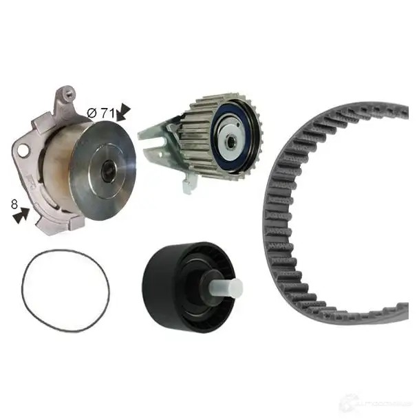 Комплект ремня грм с водяным насосом BOSCH ZNJ E1 4047026309560 1425134688 1987946970
