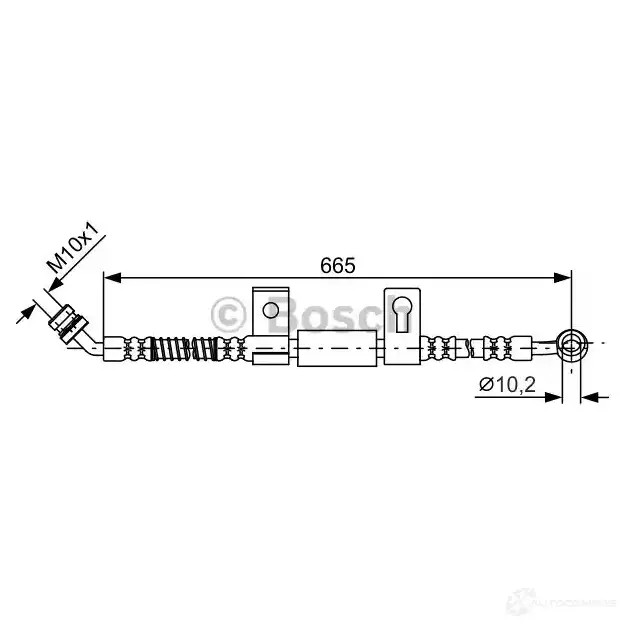 Тормозной шланг BOSCH 354883 LAYFG 1987481790 BH 1674