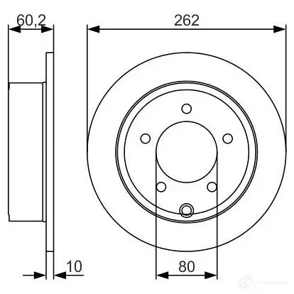 Тормозной диск BOSCH BD1 726 340183 JOMF01 0986479a39