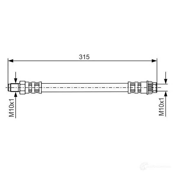 Тормозной шланг BOSCH 1987476558 BH2 52 352978 QNHAJ60