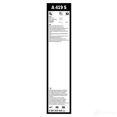Щетка стеклоочистителя BOSCH 3397014419 1424313182 A 419 S 0NSHED