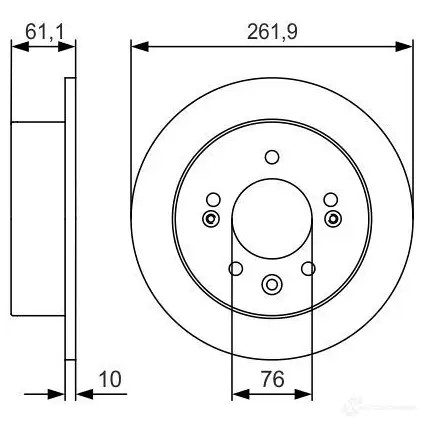 Тормозной диск BOSCH BD1744 0986479r09 E1 90R-02C0241/0756 340323