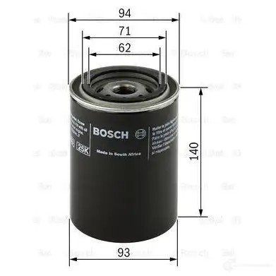 Масляный фильтр BOSCH F026408892 0451104065 329282 OF-AUD-2