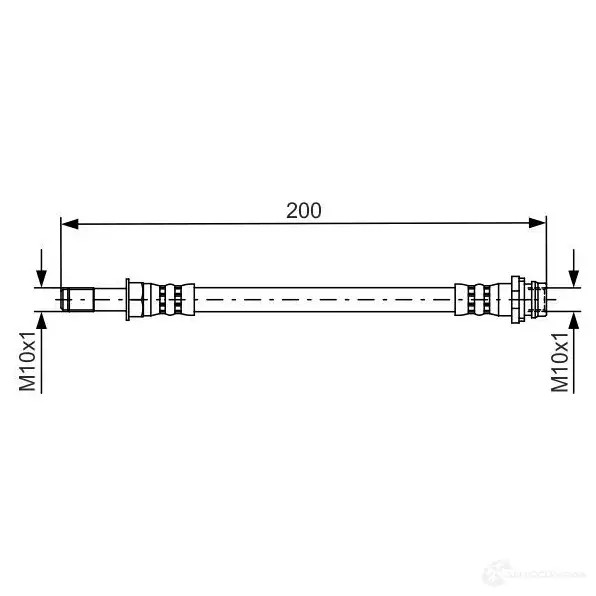 Тормозной шланг BOSCH B H1331 1987481443 354541 ZBHYC