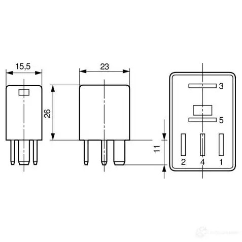Реле BOSCH 3165141993226 324075 0332207321 9TJ3B OG