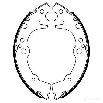 Барабанные тормозные колодки, комплект BOSCH LS6GO 0986487764 BS98 4 341814