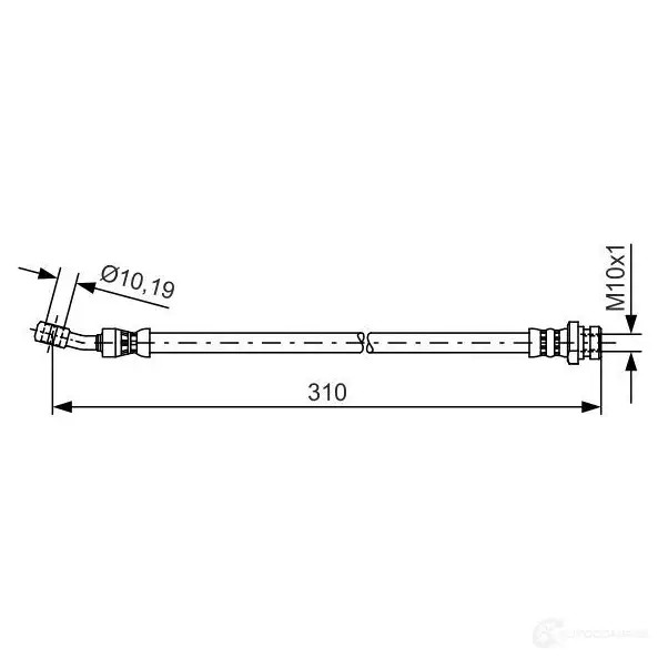Тормозной шланг BOSCH MUFFD4 BH 1304 1987481416 354514