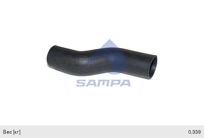 Патрубок КАМАЗ-5490 MERCEDES радиатора SAMPA