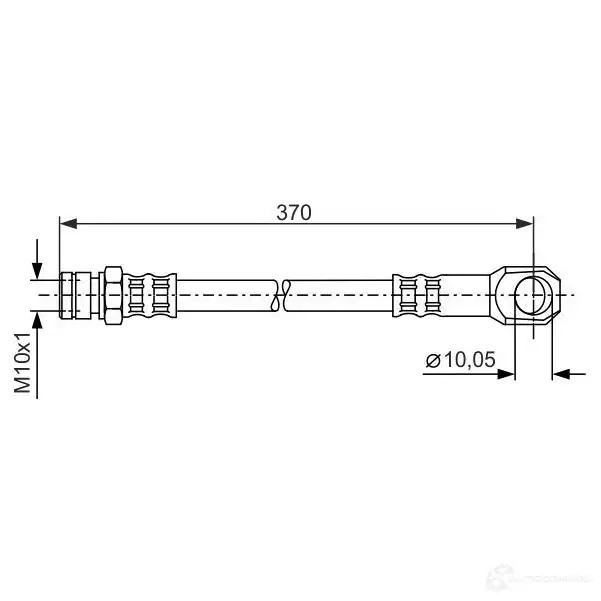 Тормозной шланг BOSCH B H986 1987481094 M7LXK 354212