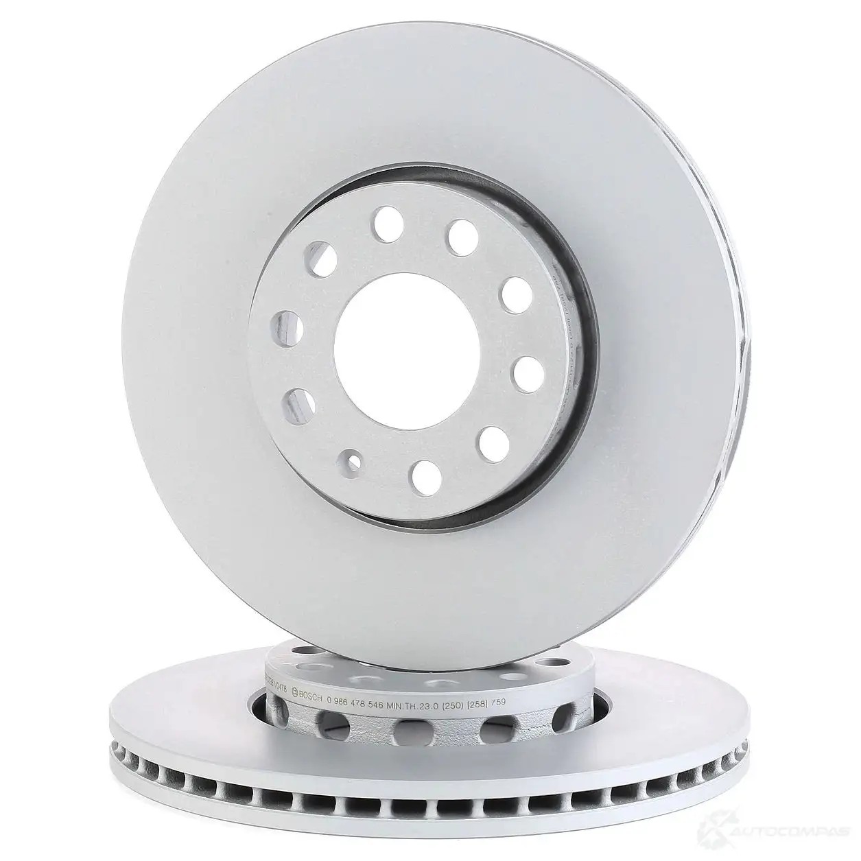 Тормозной диск BOSCH BD468 0986478546 339006 E1 90 R - 02C0289/0088