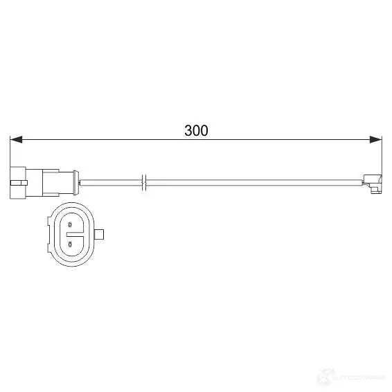 Датчик износа тормозных колодок BOSCH 6021128 A P863 1987473535 A1UM1E