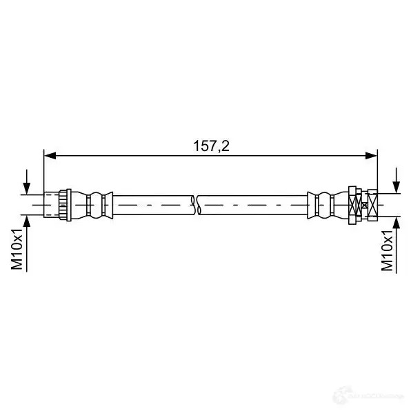 Тормозной шланг BOSCH J3GDF 354717 1987481624 BH1 508