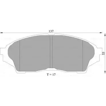 Тормозные колодки, дисковые, комплект Bosch BP 2283 0 986 AB2 283 STL8B 1193488465
