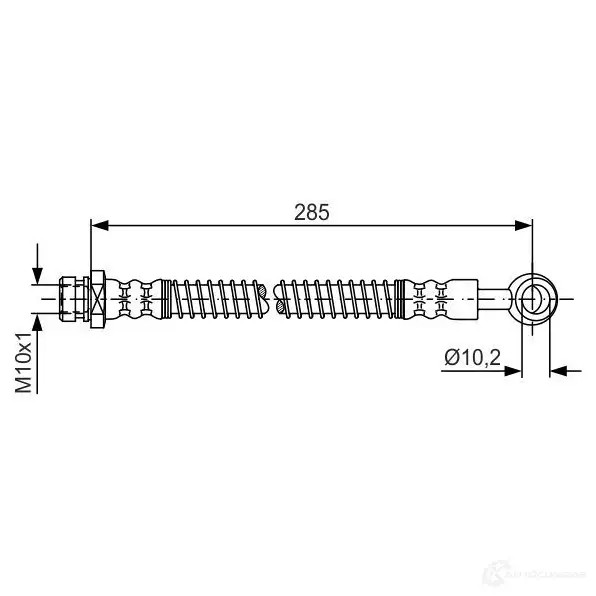Тормозной шланг BOSCH 354738 BH15 29 1987481645 U72VU6H